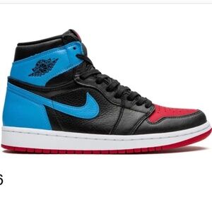 Nike Air Jordan 1 Retro High NC to Chi  Blue/Red/Black w8